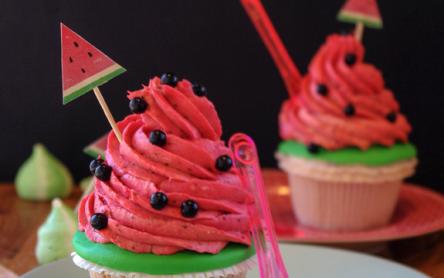 Dinnyés cupcake Dinnyés cupcake