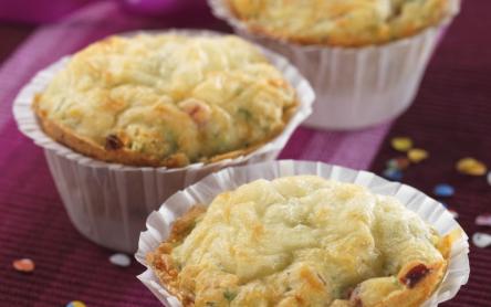 Fokhagymás, sonkás muffin Fokhagymás, sonkás muffin