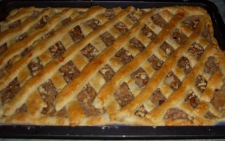 Diós-rácsos almás pite Diós-rácsos almás pite