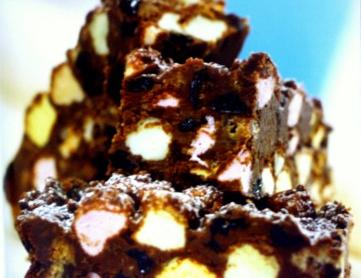 Mályvacukros brownie Mályvacukros brownie
