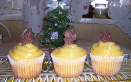 Karácsonyi karamellás cupcake Karácsonyi karamellás cupcake