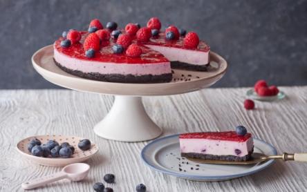 Málnás sajttorta kakaós keksz alappal Málnás sajttorta kakaós keksz alappal