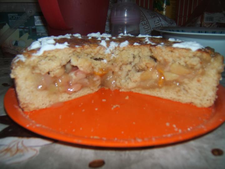 Almás őszibarackos pite elkészítés 1. lépés képe Almás őszibarackos pite elkészítés 1. lépés képe